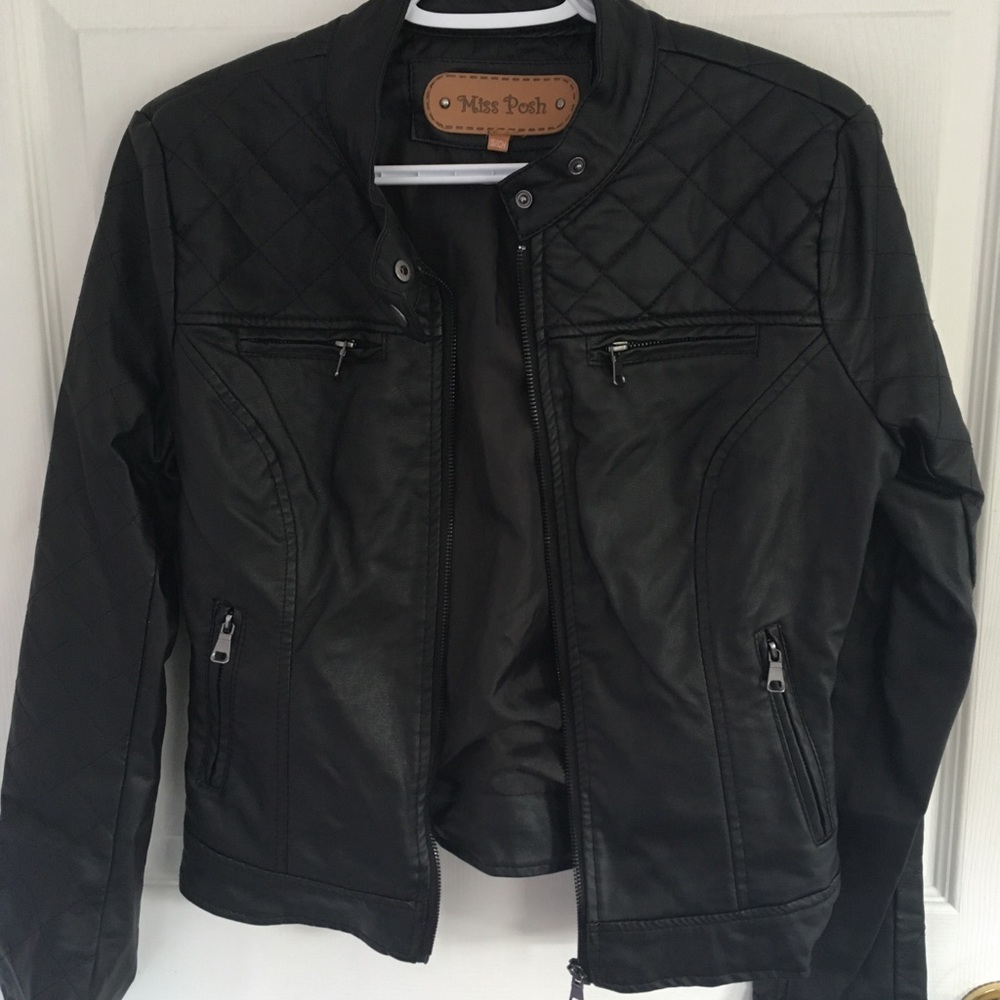Faux leather jacket